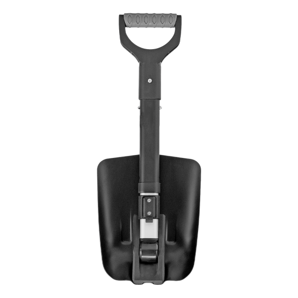 Лопата автомобильная складная, алюминиевая, 220х280х585-870 мм, телескопический черенок Denzel