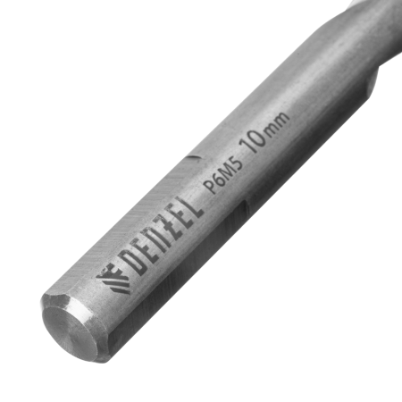 Набор сверл по металлу DENZEL, 1-10 мм, Р6М5-TiN, Golden Tip, 10 шт