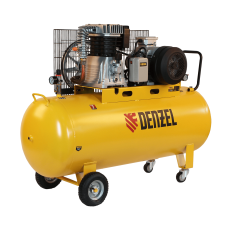 Компрессор воздушный DENZEL BCI5500-T/270, 5.5 кВт, ременный привод, 270 литров, 850 л/мин