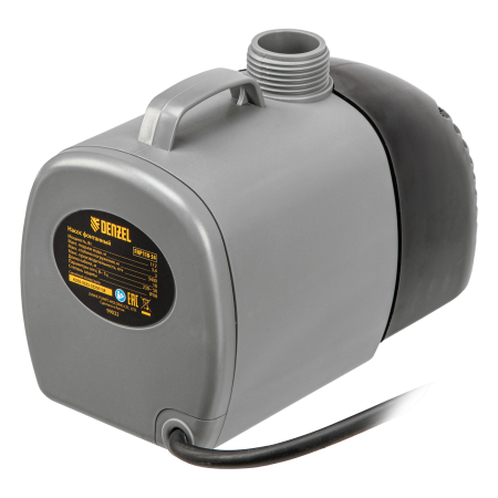 Насос фонтанный DENZEL FNP110-34, 112 Вт, подъем 3,4 м, 3400 л/ч, колокольчик/каскад/гейзер