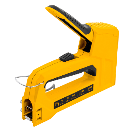 Степлер мебельный DENZEL тип 53 и 13, 6-14мм, тип 140, 10-14мм, тип 300, 15мм, тип 500, 15мм