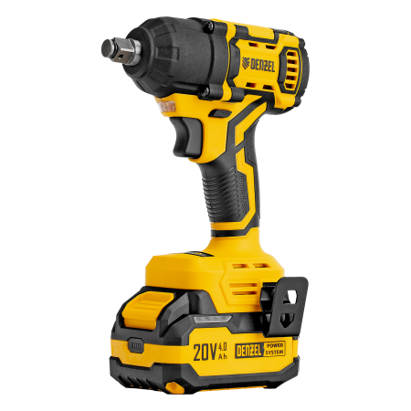 Гайковерт ударный аккумуляторный бесщет. DENZEL CIWH-BL-20-500, Li-Ion, 20 В