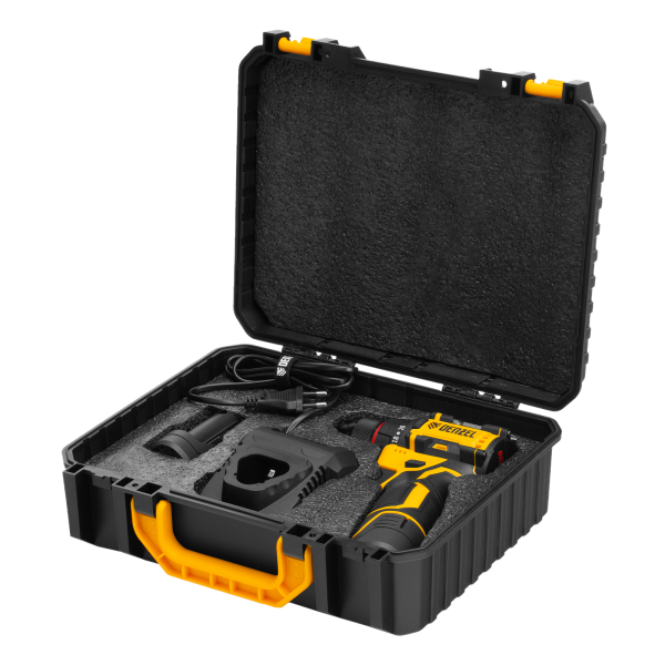 Дрель-шуруповерт аккумуляторная бесщет. DENZEL CDH-BL-12, Li-Ion, 12 В