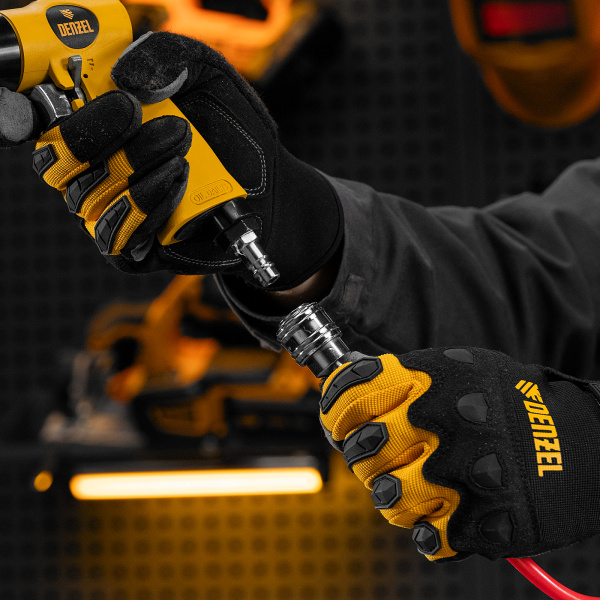 Дрель пневматическая DENZEL PD500, 500 об/мин, 114 л/мин, 13 мм