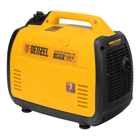 Инверторный генератор DENZEL GT-2200iS, 2.2 кВт, 230 В, бак 4 л, ручной старт