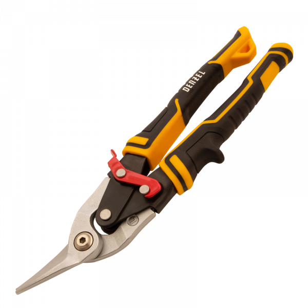 Ножницы по металлу DENZEL 78372, 270 мм, прямой и левый рез, сталь СrMo