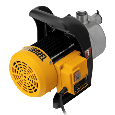 Садовый поверхностный насос DENZEL GPL800Х, 800 Вт, 3200 л/ч, подъем 42 м, нержавейка