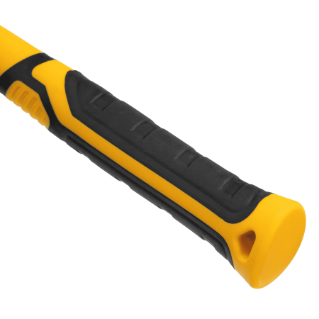 Киянка резиновая DENZEL 680 г, черная, фибергласовая рукоятка c TPR покрытием