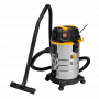Пылесос строительный DENZEL RVC30, 1400 Вт, бак 30 л, шланг 3 м, розетка с автосинхр.
