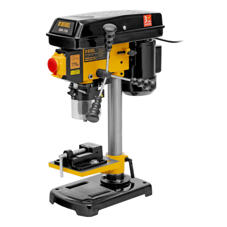 Станок сверлильный DENZEL DDM-350L, 350 Вт, 13 мм, 5 ск., лазер, настольный