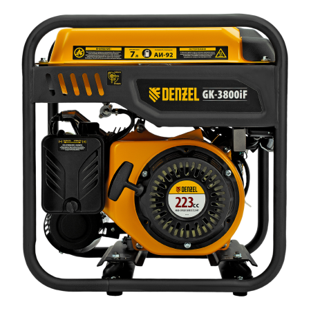 Генератор инверторный DENZEL GK-3800iF, 3,8 кВт, 230 В, ручной старт