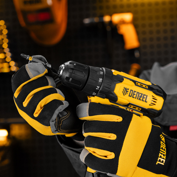 Дрель-шуруповерт аккумуляторная DENZEL CDQ-12, Li-Ion, 12 В