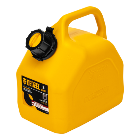 Пластиковая канистра DENZEL 53128, 5 л, для ГСМ, премиум