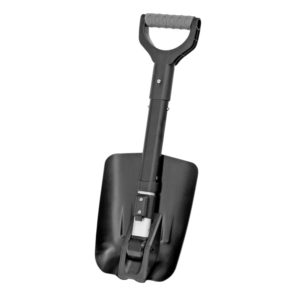 Лопата автомобильная складная, алюминиевая, 220х280х585-870 мм, телескопический черенок Denzel