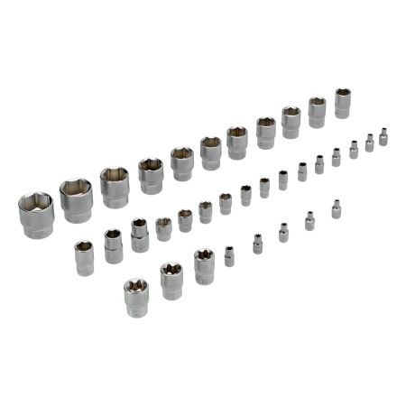 Набор инструментов DENZEL 1/2", 1/4", CrV, S2, пластиковый кейс, 194 предмета