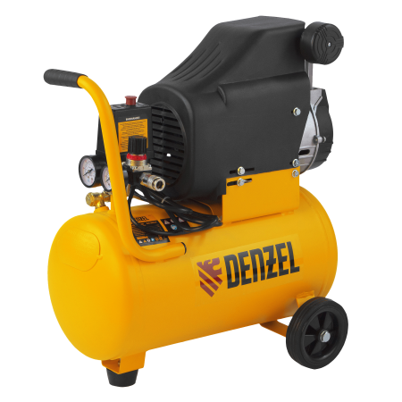 Компрессор воздушный безмасляный DENZEL DLC1300/24, 1.3 кВт, 206 л/м, 24 литра Компрессор воздушный безмасляный DENZEL DLC1300/24, 1.3 кВт, 206 л/м, 24 литра