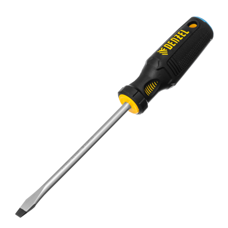 Отвертка DENZEL SL8x150 мм, S2, 3к рукоятка
