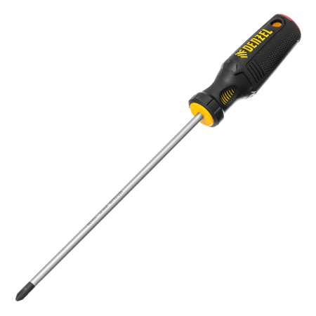 Отвертка DENZEL PH2х200 мм, S2, 3к рукоятка