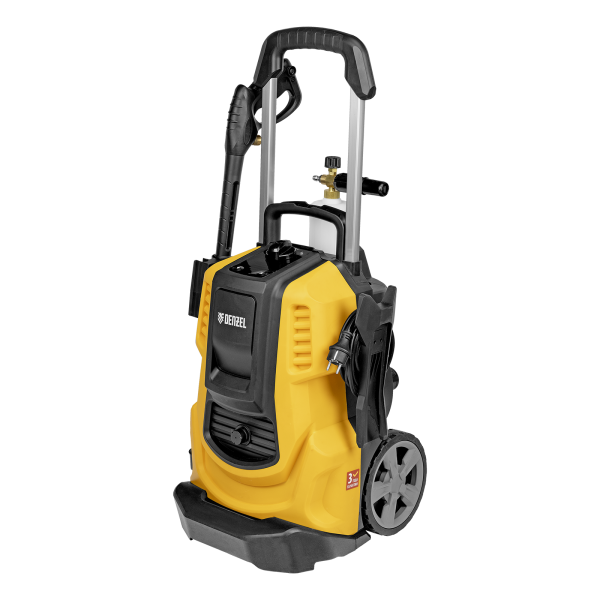 Моечная машина высокого давления DENZEL R-230iD, 3300 Вт, 230 бар, 600 л/ч, асинхронный двигатель, с барабаном