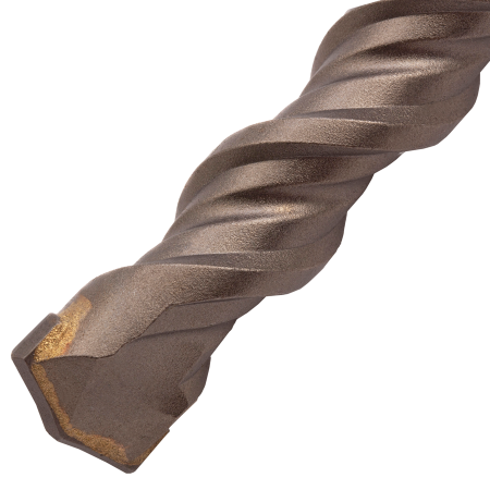 Бур по бетону DENZEL 705044, 18 x 310 мм, двойная спираль, три пылеотводящие кромки