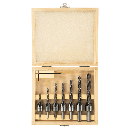 Набор сверл зенкеров по дереву DENZEL 3-10 мм, 7 шт