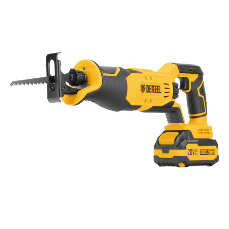 Пила сабельная аккумуляторная DENZEL RS-180,  Li-Ion, 20 В