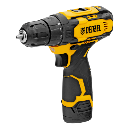 Дрель-шуруповерт аккумуляторная DENZEL CDQ-12, Li-Ion, 12 В Дрель-шуруповерт аккумуляторная DENZEL CDQ-12, Li-Ion, 12 В