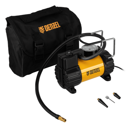 Автомобильный компрессор DENZEL AC-37, 12В, 7 атм, 37 л/мин, предохранитель Автомобильный компрессор DENZEL AC-37, 12В, 7 атм, 37 л/мин, предохранитель