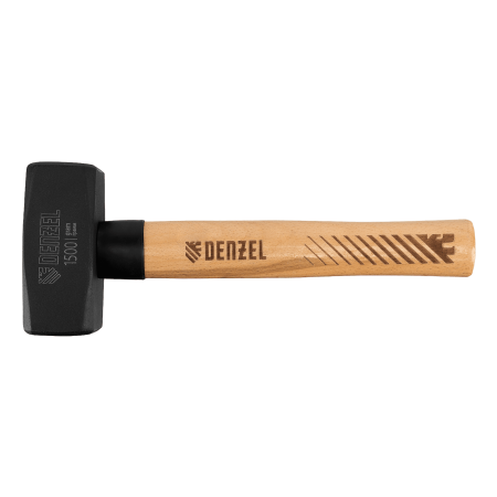 Кувалда DENZEL 1500 г, кованая головка, буковая рукоятка