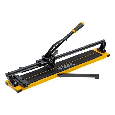 Плиткорез рельсовый DENZEL 800х16мм, каретка на подш., стальная станина, усил. рукоятка-пенал