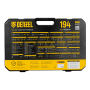 Набор инструментов DENZEL 1/2", 1/4", CrV, S2, пластиковый кейс, 194 предмета