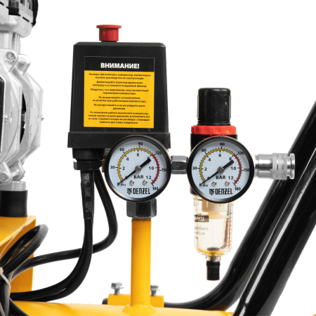 Компрессор безмасляный, малошумный DENZEL DLS 3300/100, 3300 Вт,3x1100, 100 л, 570 л/мин ,блок управления Компрессор безмасляный, малошумный DENZEL DLS 3300/100, 3300 Вт,3x1100, 100 л, 570 л/мин ,блок управления
