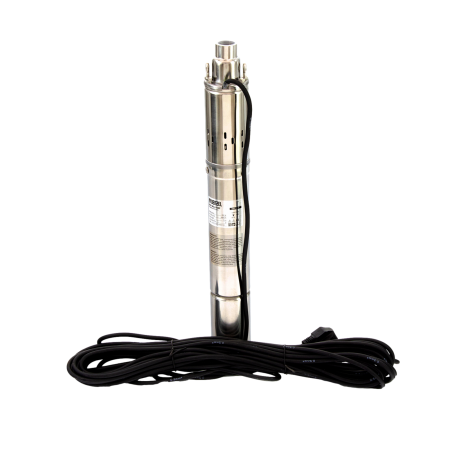 Скважинный насос DENZEL DWS-3-75, 500 Вт, 1600 л/ч, напор 75 м, винтовой, диаметр 3