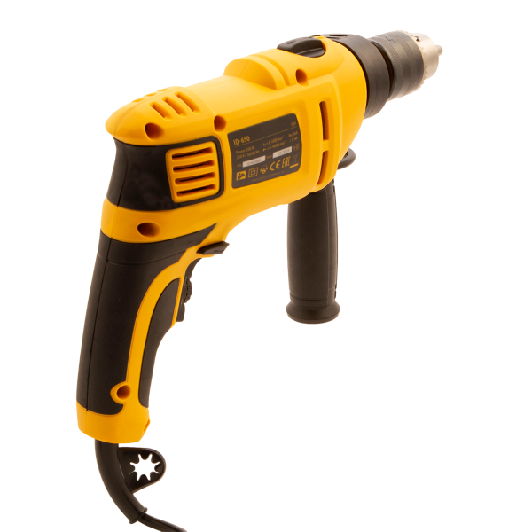 Ударная дрель DENZEL ID-650, 650 Вт, 0-3000 об/мин, 48000 уд/мин