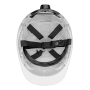 Каска защитная ударопрочная DENZEL ABS/PC, плавная регулировка, модель «Форвард» (К-05), белая