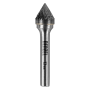 Борфреза по металлу DENZEL твердосплавная, зенкер 60 град., тип-J, 12 мм
