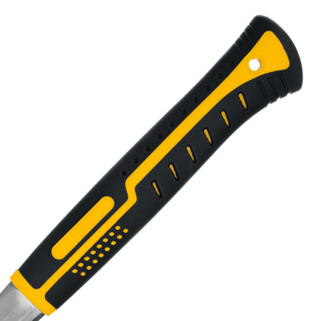 Молоток-гвоздодер DENZEL 560 г, цельнометаллический, двухкомпонентная рукоятка