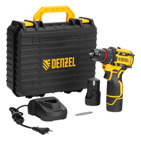 Дрель-шуруповерт аккумуляторная бесщет. DENZEL CDH-BL-12, Li-Ion, 12 В