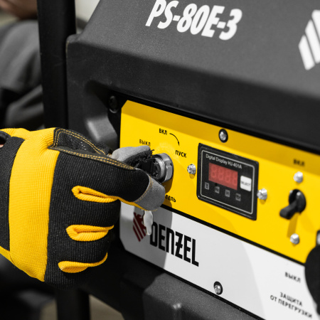 Генератор бензиновый DENZEL PS 80 E-3, 6.6 кВт, 400 В, 25 л, электростартер