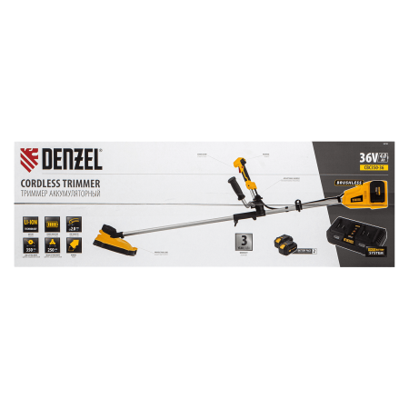 Триммер аккумуляторный DENZEL CBC350-36 Li-ion, 36 В, 350 мм