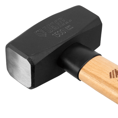 Кувалда DENZEL 1500 г, кованая головка, буковая рукоятка