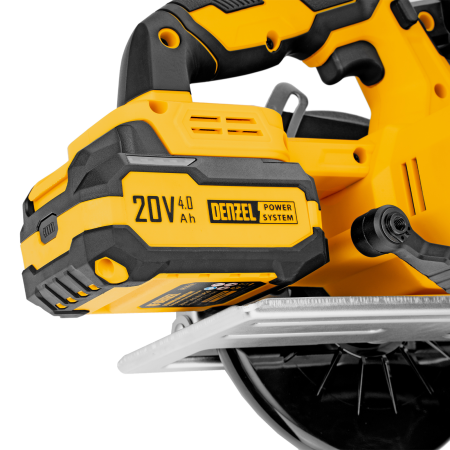 Пила циркулярная аккумуляторная DENZEL CCSH-20-165, 165 мм, Li-Ion, 20 В