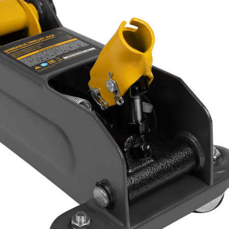 Домкрат гидравлический подкатной DENZEL 2 т, 135-385 мм