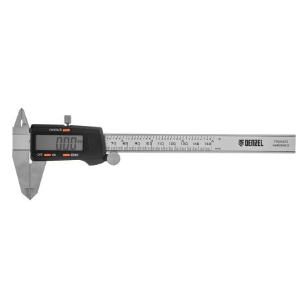 Штангенциркуль DENZEL 150 мм, электронный, с глубиномером