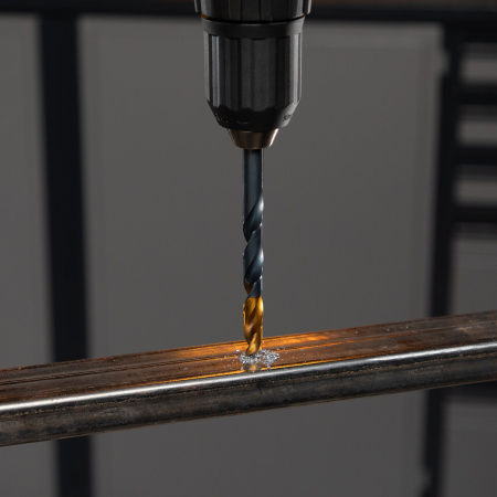 Сверло по металлу DENZEL 8 мм, HSS-Tin, Golden Tip, 8 шт.