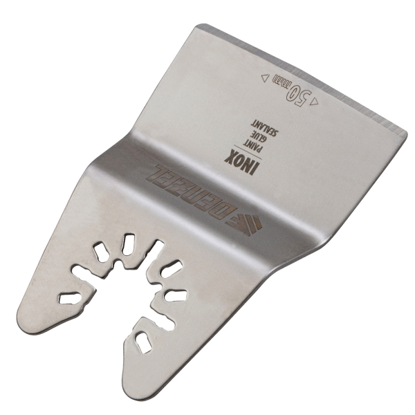 Насадка для МФИ DENZEL 782317 шабер полукруг, Inox, для снятия краски, 50 мм