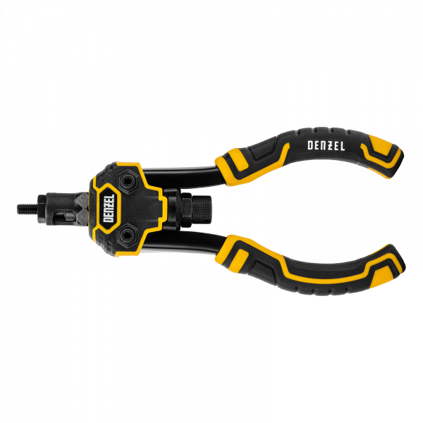Заклепочник для резьбовых заклепок DENZEL двуручный, заклепки М3, М4, М5, М6, М8, М10, M12