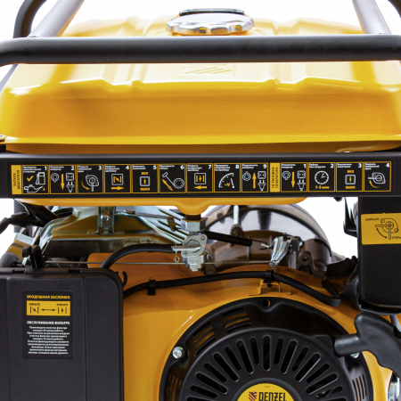 Генератор бензиновый DENZEL GE 8900, 8.5 кВт, 220 В/50 Гц, 25 л, ручной старт