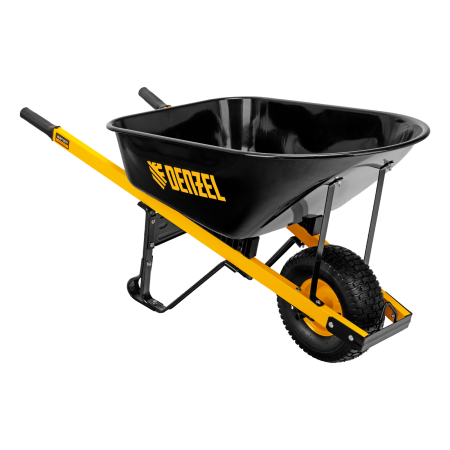 Тачка садовая DENZEL 68999, грузоподъемность 230 кг, 140 л, усиленная Тачка садовая DENZEL 68999, грузоподъемность 230 кг, 140 л, усиленная