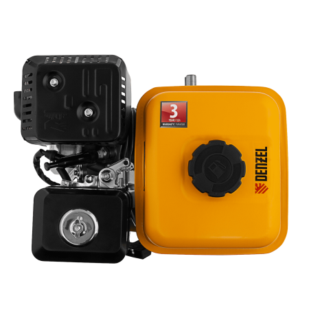 Двигатель бензиновый RX-17K, 7 л.с., 212 см3, горизонтальный вал шпонка 19 мм Denzel